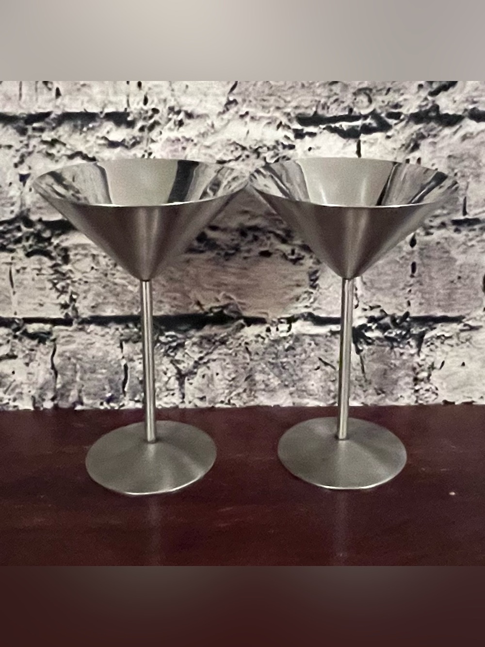 Stainless Steel Martini Glasses
